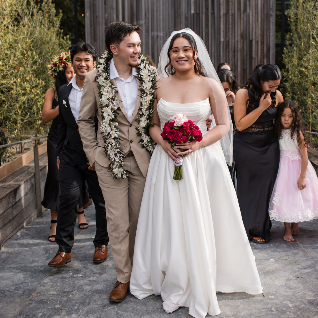 Olivia & Tyler’s Intimate Wedding at Glasshouse Morningside, Auckland