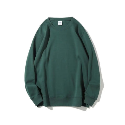 Green sweatshirt on a white background