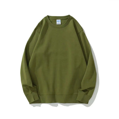 Green sweatshirt on a white background