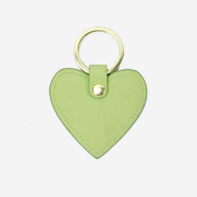 Personalised Leather Heart Keychain