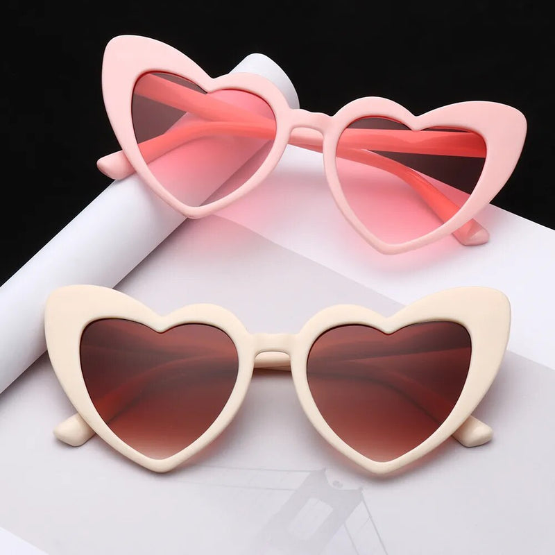 Stylish heart-shaped sunglasses