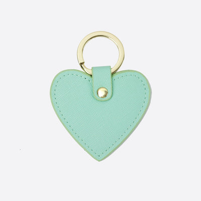 Personalised Leather Heart Keychain