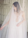 Elegance Unveiled: Two-Tier Cathedral Bridal Veil with Long Blusher