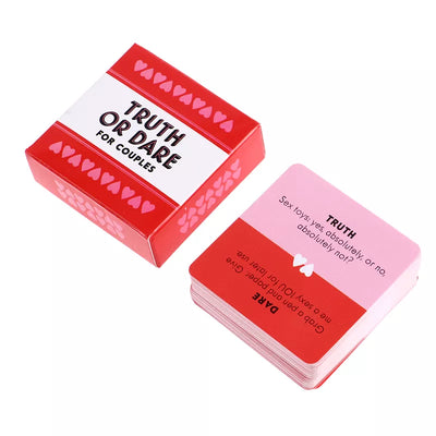 Love & Adventure: 51-Piece Mini Truth or Dare Cards Game for Couples (R18)