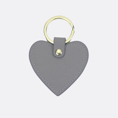 Personalised Leather Heart Keychain