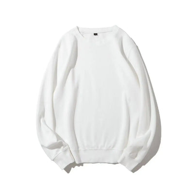 White sweatshirt on a white background