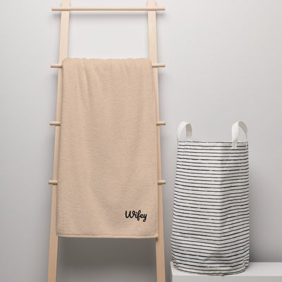 Hubby & Wifey Cotton Bath Towel Gift Set (Wifey)