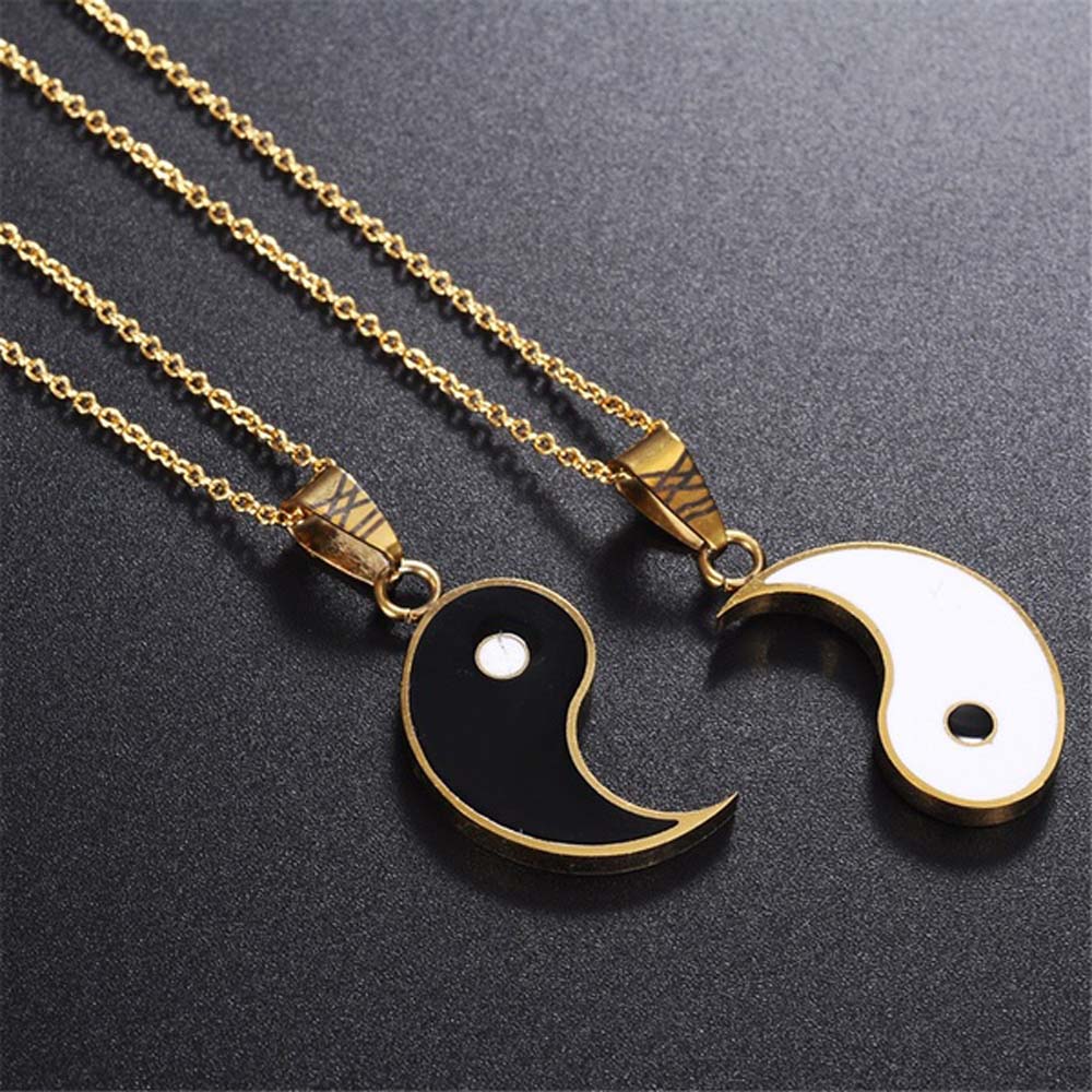 Yin Yang BFF Pendant Necklace