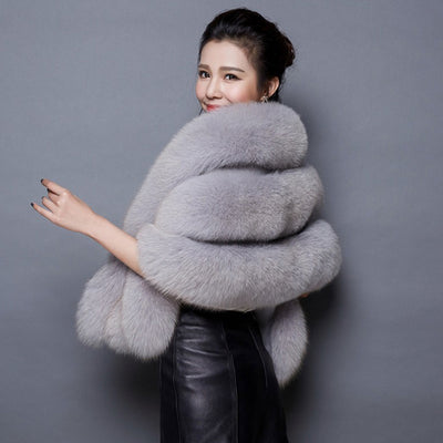 Womens Faux Fur Wrap