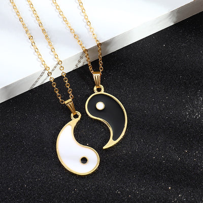 Yin Yang BFF Pendant Necklace